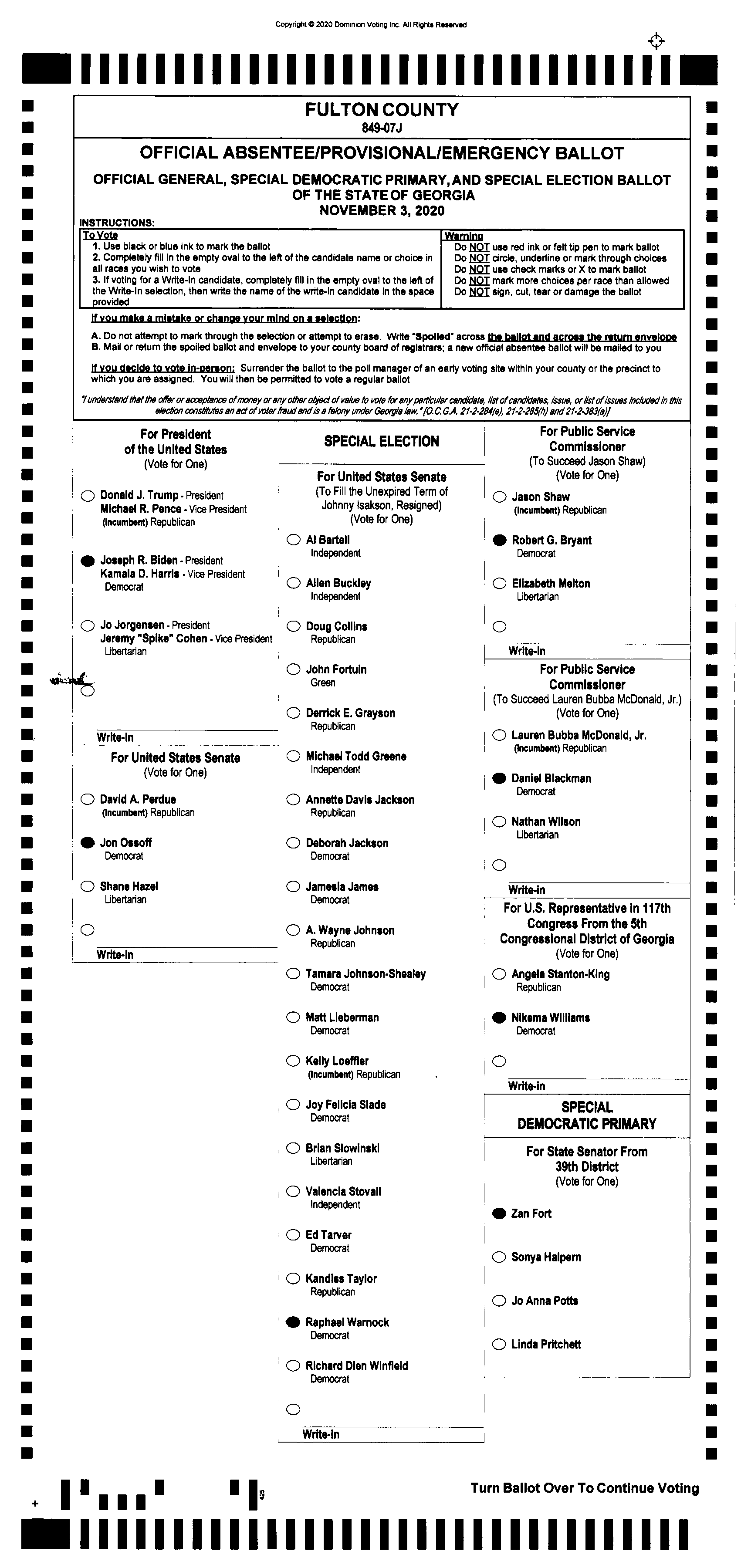 Doubled Ballot